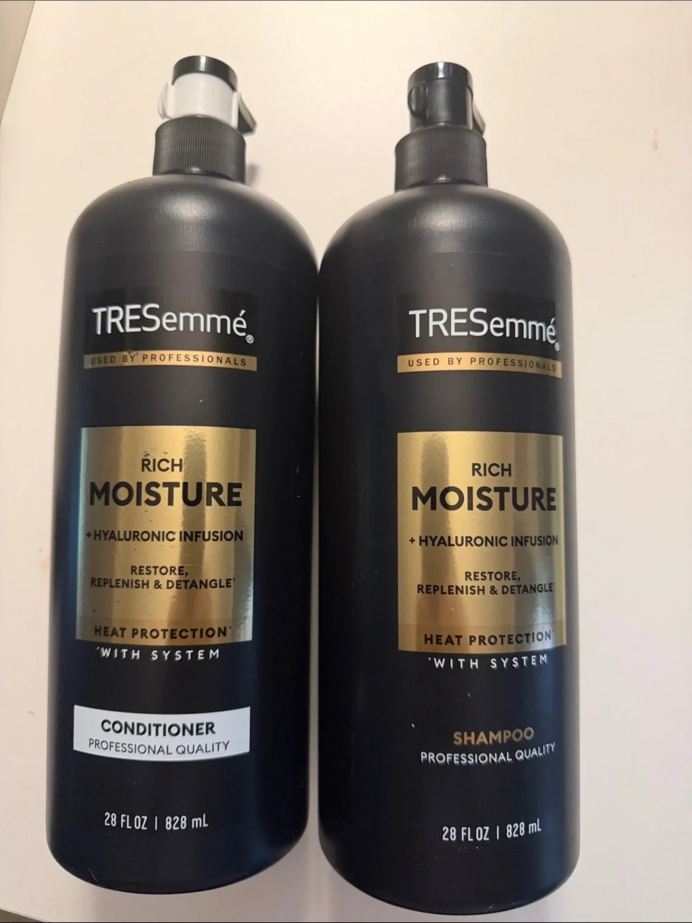 Rich Moisture Shampoo & Conditioner Set - Black/Gold